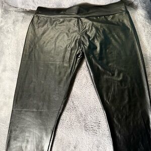 Black Faux Leather Leggings